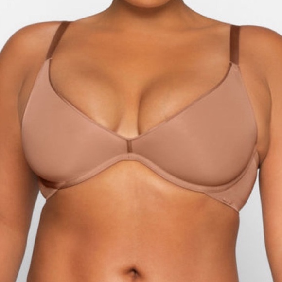 SKIMS WEIGHTLESS SCOOP BRA COLOR SIENNA SIZE 36DD - Picture 3 of 6